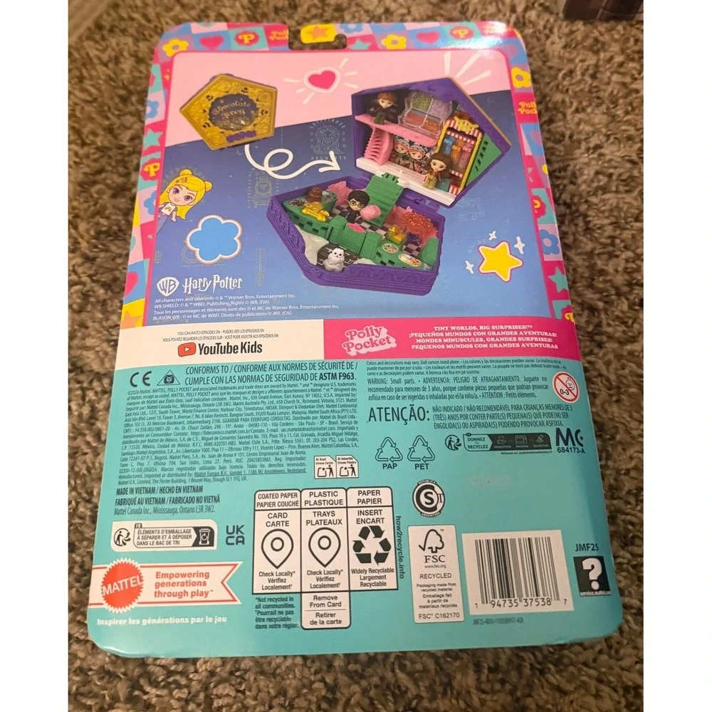 Polly Pocket Micro Dolls & Playset, Harry Potter Compact (NWT)